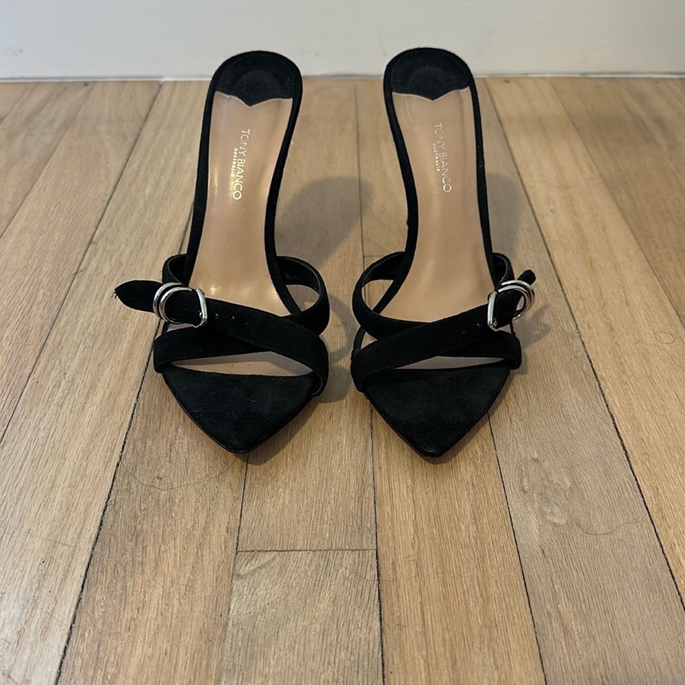 Tony Bianco Mikki Heel in Black Suede - Picture 4 of 5